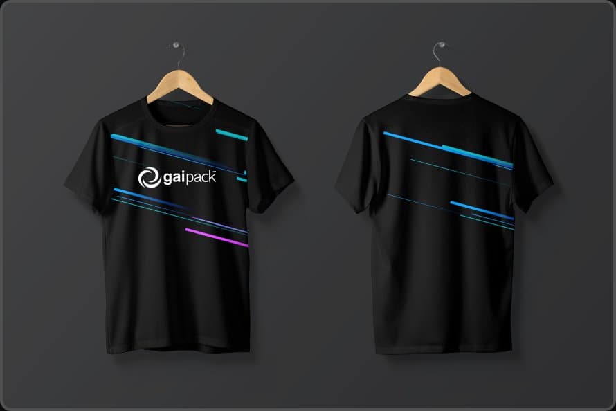 gaipack 展開イメージ: T シャツ