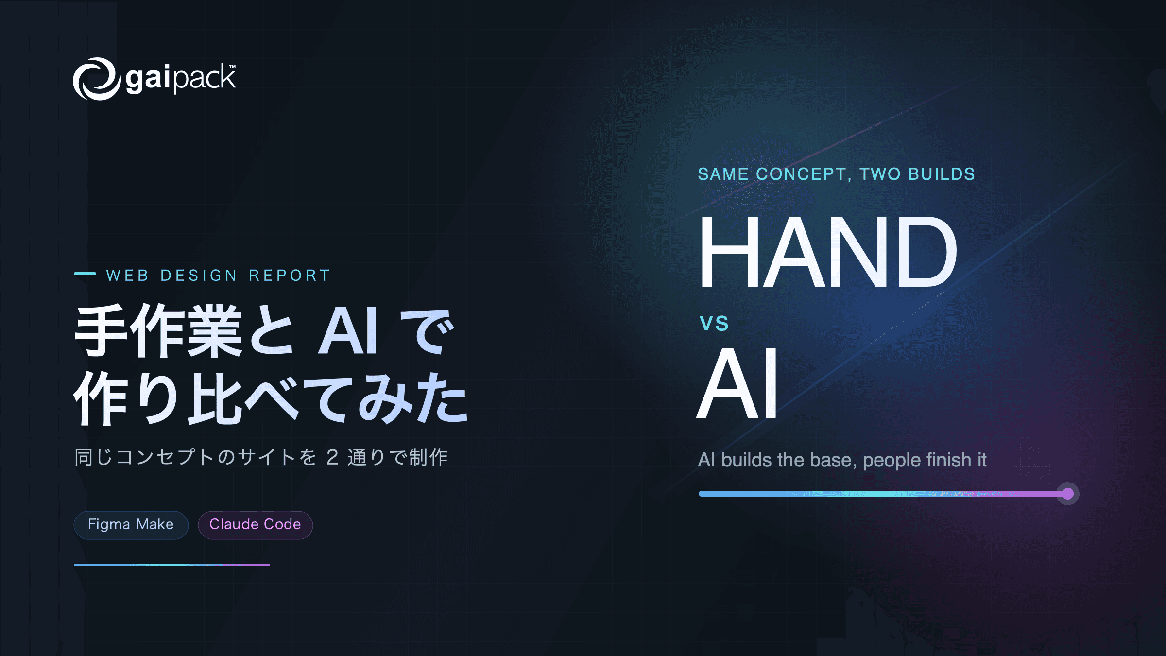 手作業と AI で同じコーポレートサイトを作り比べてみた