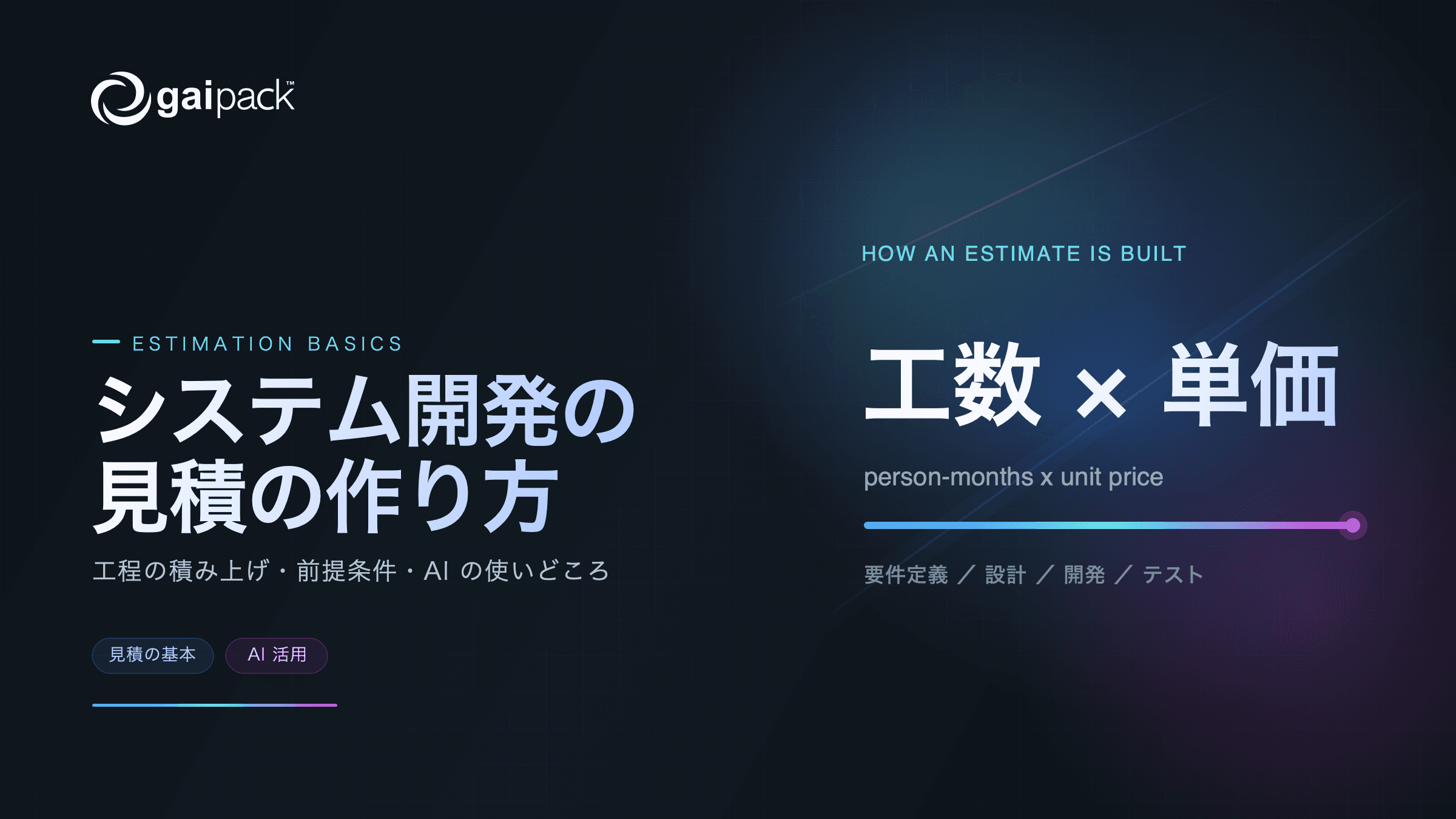 システム開発の見積の作り方と AI の使いどころ