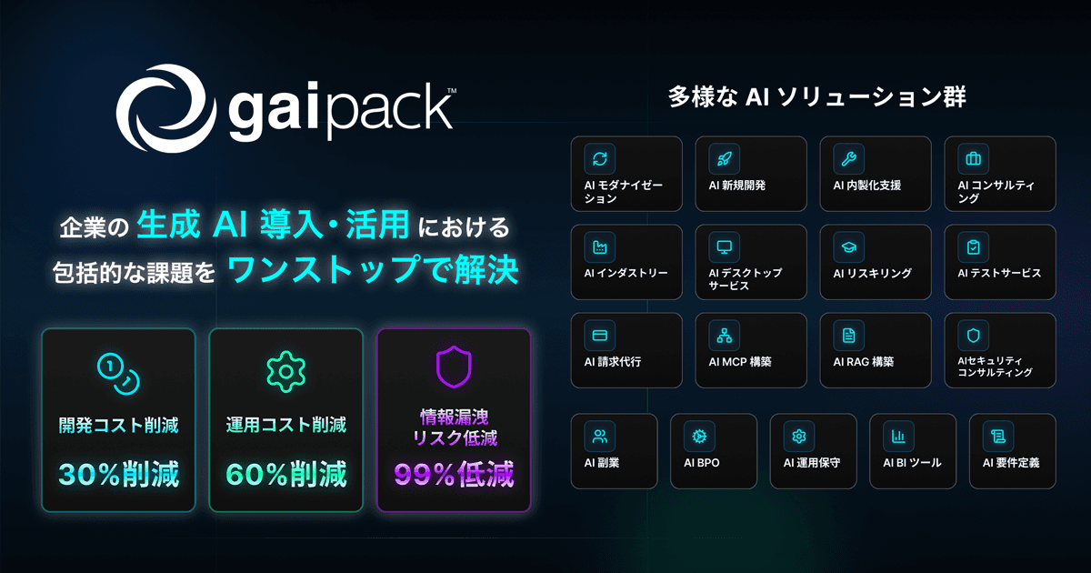 gaipack サービス概要
