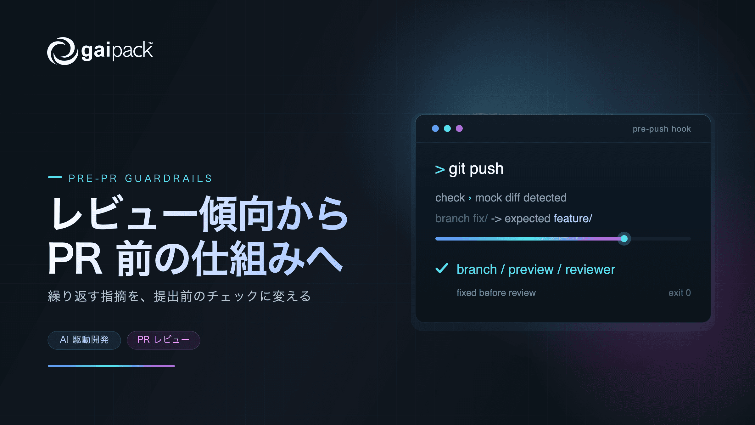 レビューの傾向分析から、PR 前の仕組み化へ