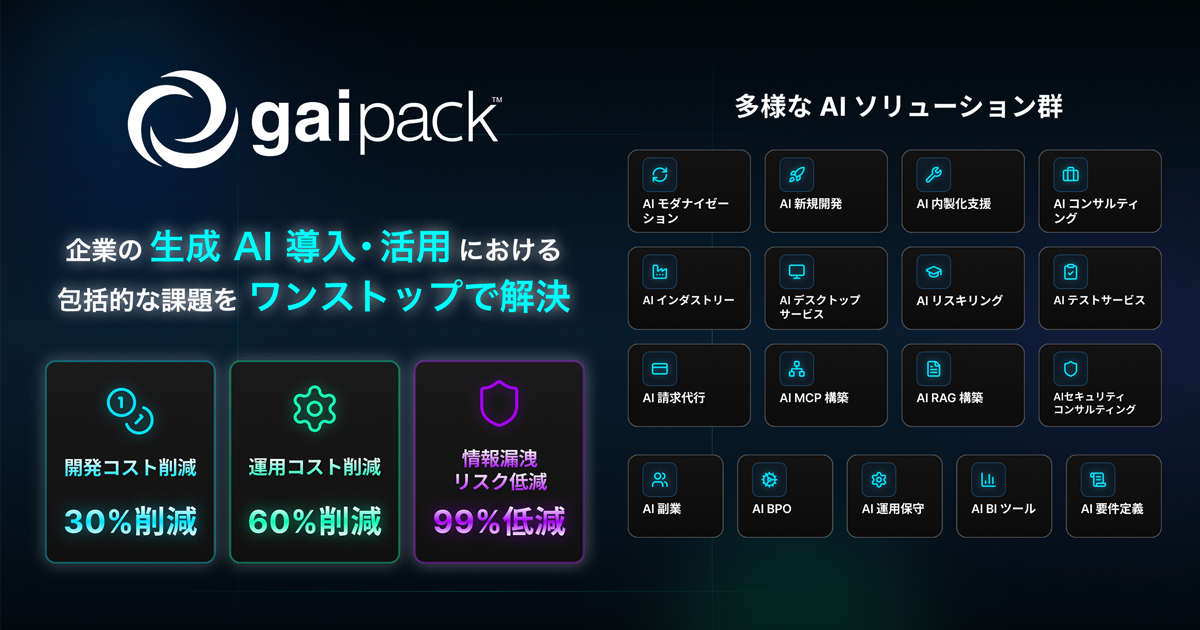 gaipack サービス概要